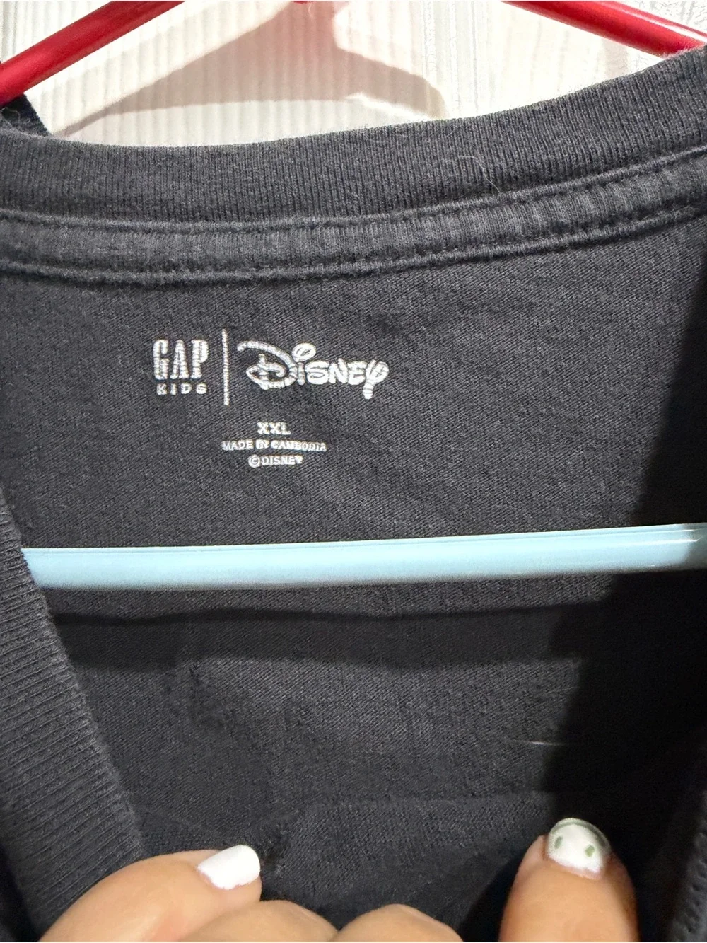 GAP Black Long-Sleeve Tee with Colorful Classic Character Faces